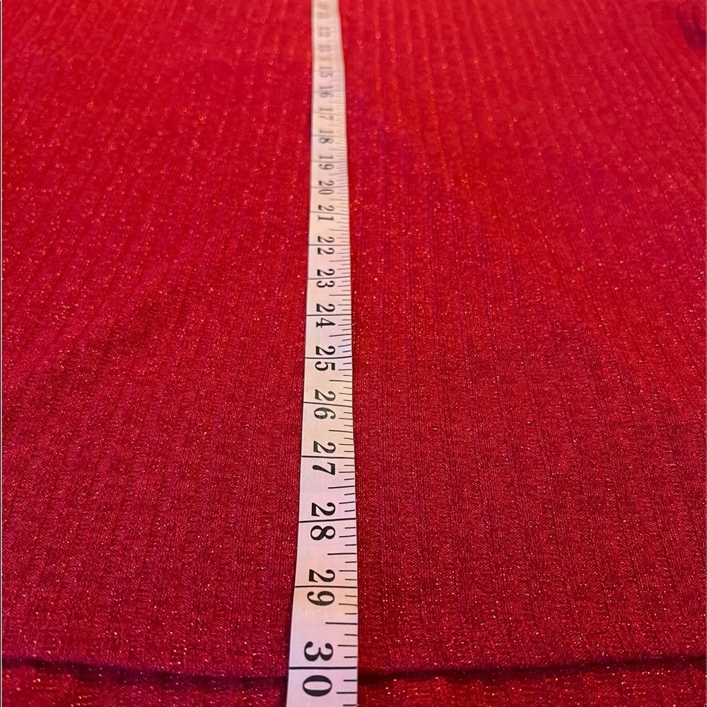 Calvin Klein Shimmer Red Scoop Neck Tunic Sweater Size 2X W0XHL848 - Picture 5 of 14